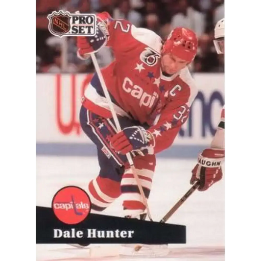 1991-92 Pro Set #506 Dale Hunter NM-MT Washington Capitals Hockey Card - Hockey Card Single