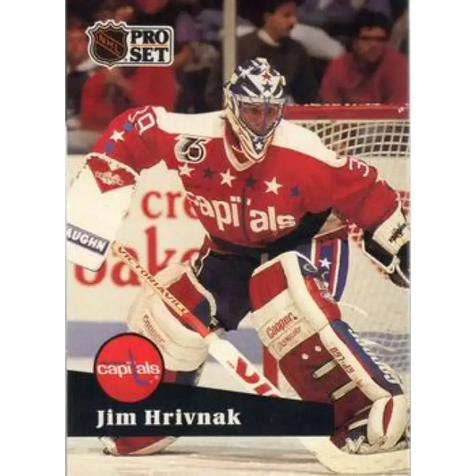 1991-92 Pro Set #509 Jim Hrivnak NM-MT Washington Capitals Hockey Card - Hockey Card Single