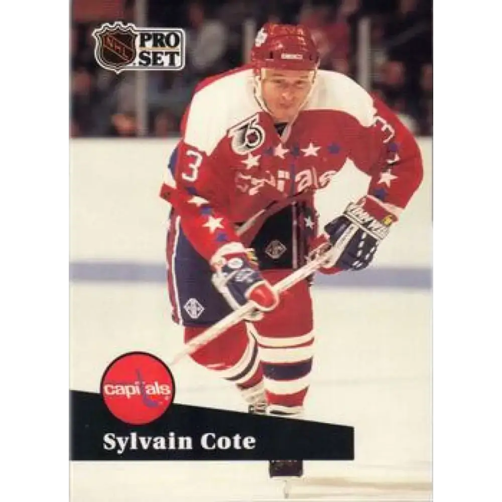 1991-92 Pro Set #512 Sylvain Cote NM-MT Washington Capitals Hockey Card - Hockey Card Single