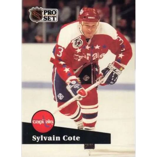 1991-92 Pro Set #512 Sylvain Cote NM-MT Washington Capitals Hockey Card - Hockey Card Single