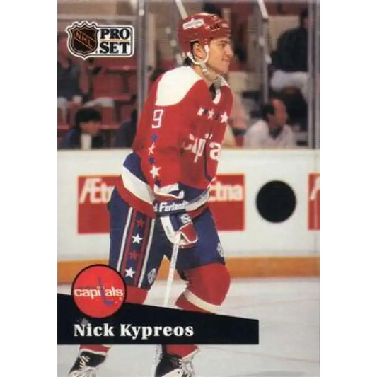 1991-92 Pro Set #513 Nick Kypreos NM-MT Washington Capitals Hockey Card - Hockey Card Single