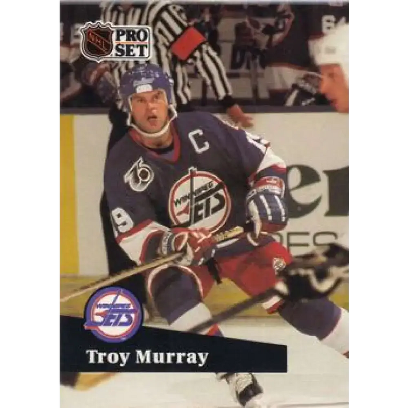 1991-92 Pro Set #514 Troy Murray NM-MT Winnipeg Jets Hockey Card - Hockey Card Single