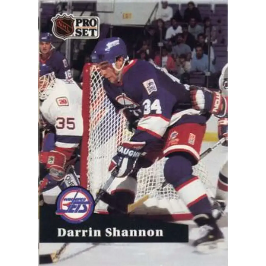 1991-92 Pro Set #515 Darrin Shannon NM-MT Winnipeg Jets Hockey Card - Hockey Card Single