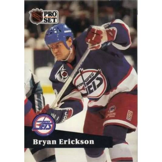 1991-92 Pro Set #516 Bryan Erickson NM-MT Winnipeg Jets Hockey Card - Hockey Card Single