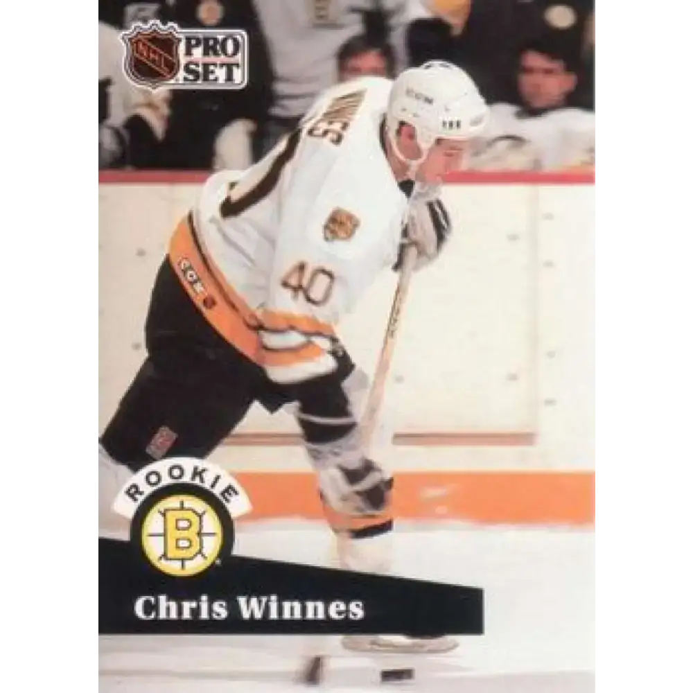 1991-92 Pro Set #522 Chris Winnes NM-MT Boston Bruins Hockey Card - Hockey Card Single