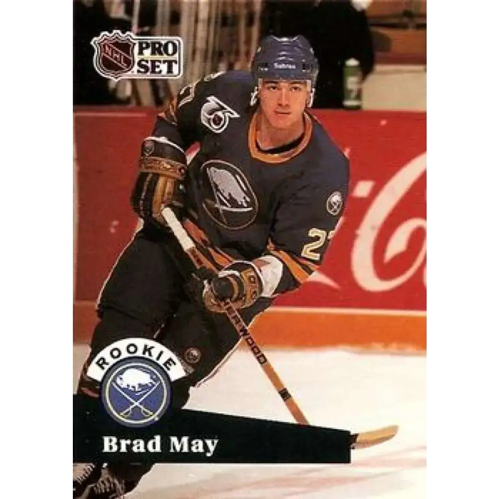 1991-92 Pro Set #523 Brad May NM-MT Buffalo Sabres Hockey Card - Hockey Card Single