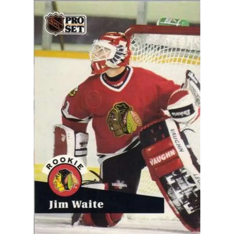 1991-92 Pro Set #530 Jim Waite NM-MT Chicago Blackhawks Hockey Card - Hockey Card Single