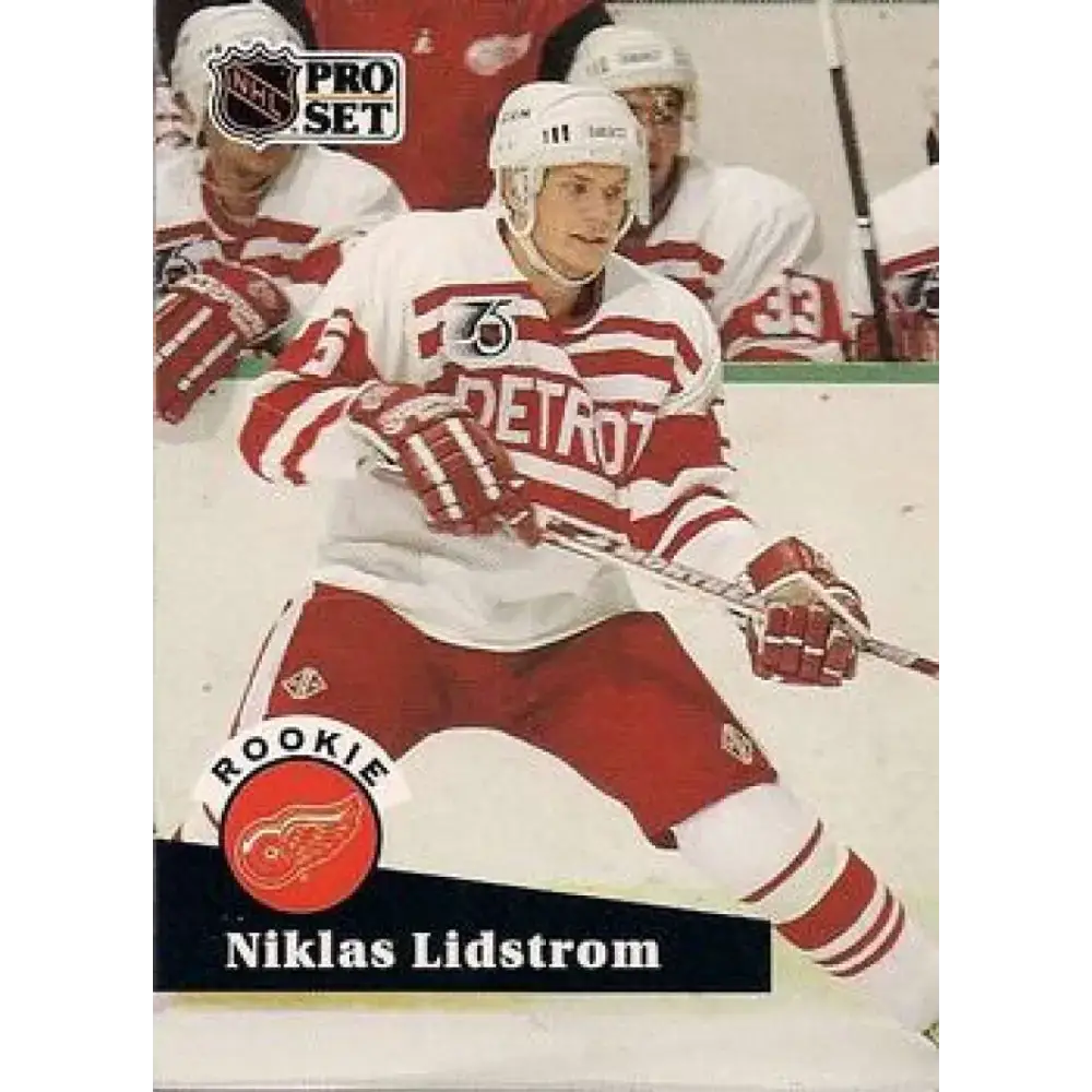 1991-92 Pro Set #531 Nicklas Lidstrom NM-MT RC Rookie Detroit Red Wings Hockey Card - Hockey Card Single