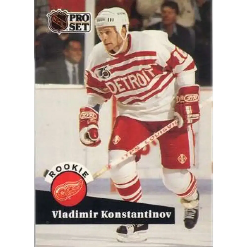 1991-92 Pro Set #533 Vladimir Konstantinov NM-MT RC Rookie Detroit Red Wings Hockey Card - Hockey Card Single