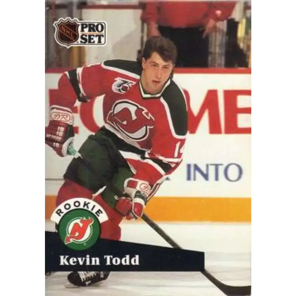 1991-92 Pro Set #548 Kevin Todd NM-MT RC Rookie New Jersey Devils Hockey Card - Hockey Card Single