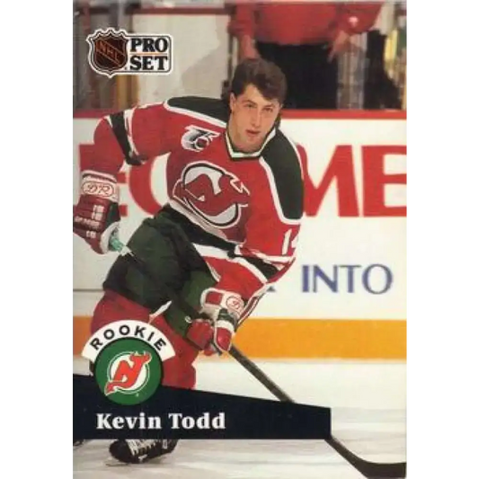 1991-92 Pro Set #548 Kevin Todd NM-MT RC Rookie New Jersey Devils Hockey Card - Hockey Card Single