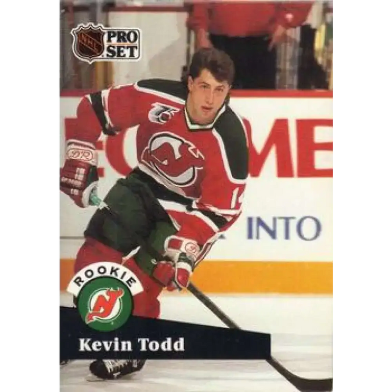 1991-92 Pro Set #548 Kevin Todd NM-MT RC Rookie New Jersey Devils Hockey Card - Hockey Card Single