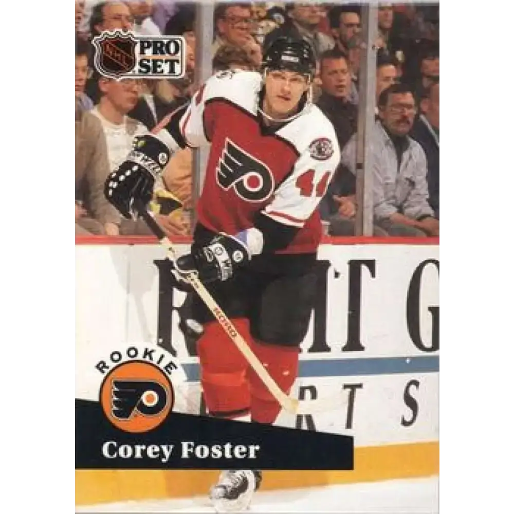 1991-92 Pro Set #551 Corey Foster NM-MT RC Rookie Philadelphia Flyers Hockey Card - Hockey Card Single