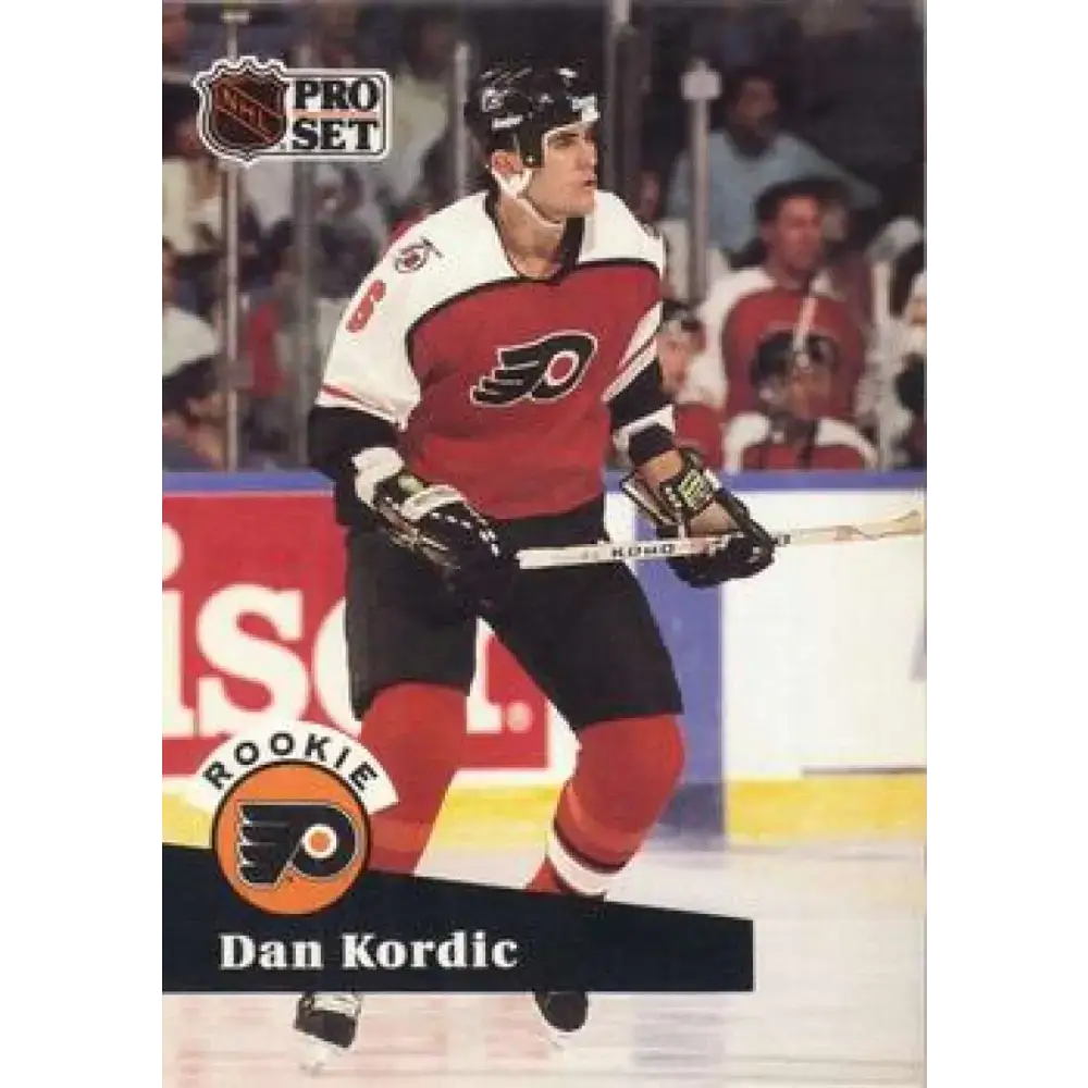 1991-92 Pro Set #553 Dan Kordic NM-MT RC Rookie Philadelphia Flyers Hockey Card - Hockey Card Single