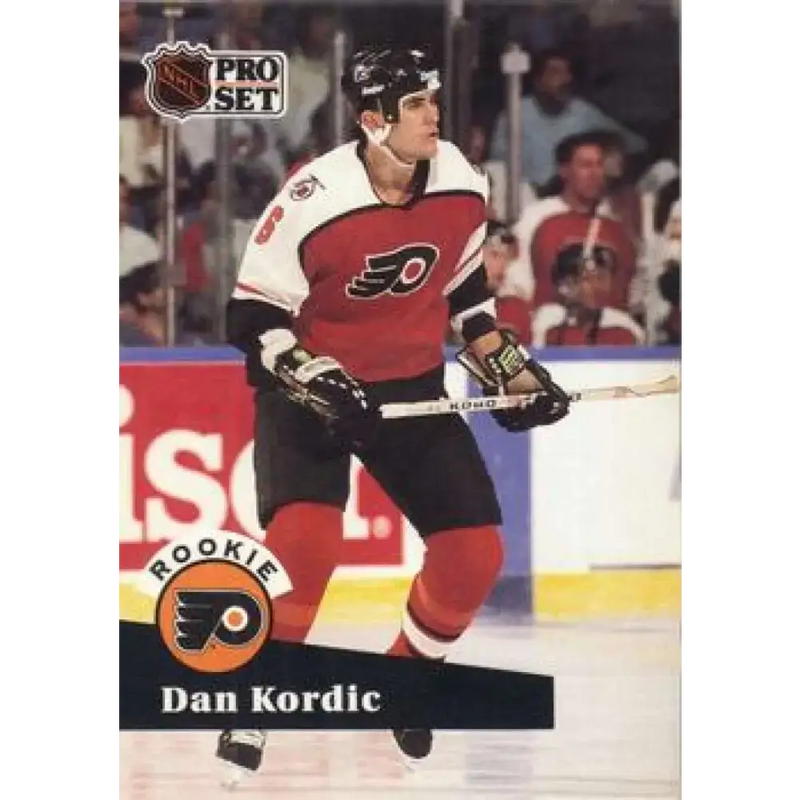 1991-92 Pro Set #553 Dan Kordic NM-MT RC Rookie Philadelphia Flyers Hockey Card - Hockey Card Single