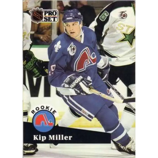 1991-92 Pro Set #555 Kip Miller NM-MT Quebec Nordiques Hockey Card - Hockey Card Single