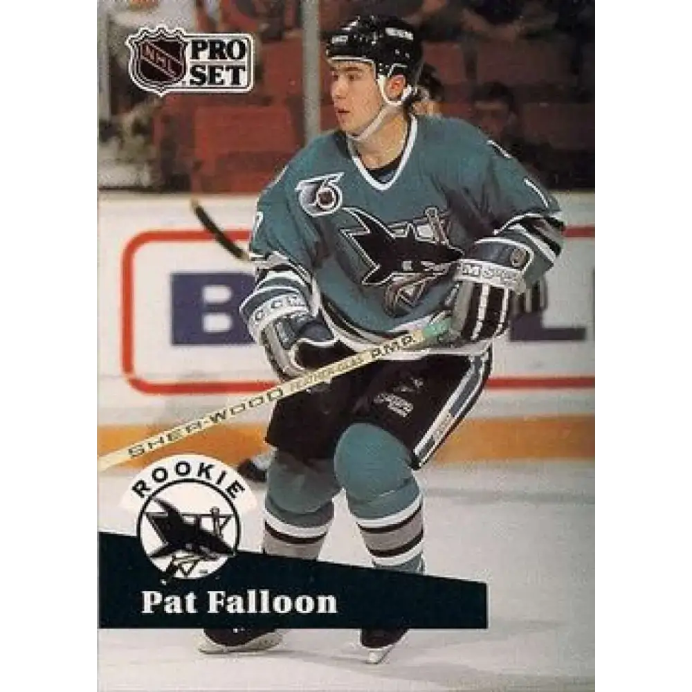 1991-92 Pro Set #558 Pat Falloon NM-MT San Jose Sharks Hockey Card - Hockey Card Single