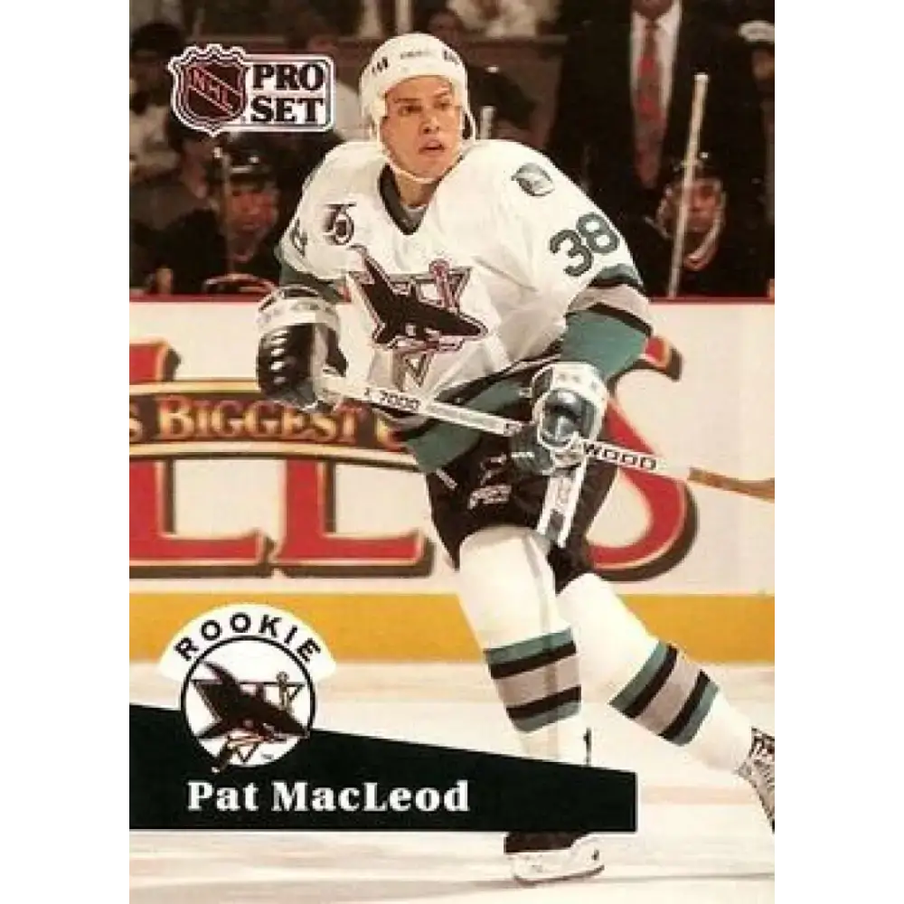 1991-92 Pro Set #559 Pat MacLeod NM-MT RC Rookie San Jose Sharks Hockey Card - Hockey Card Single