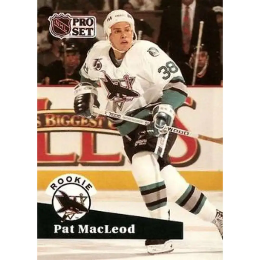 1991-92 Pro Set #559 Pat MacLeod NM-MT RC Rookie San Jose Sharks Hockey Card - Hockey Card Single
