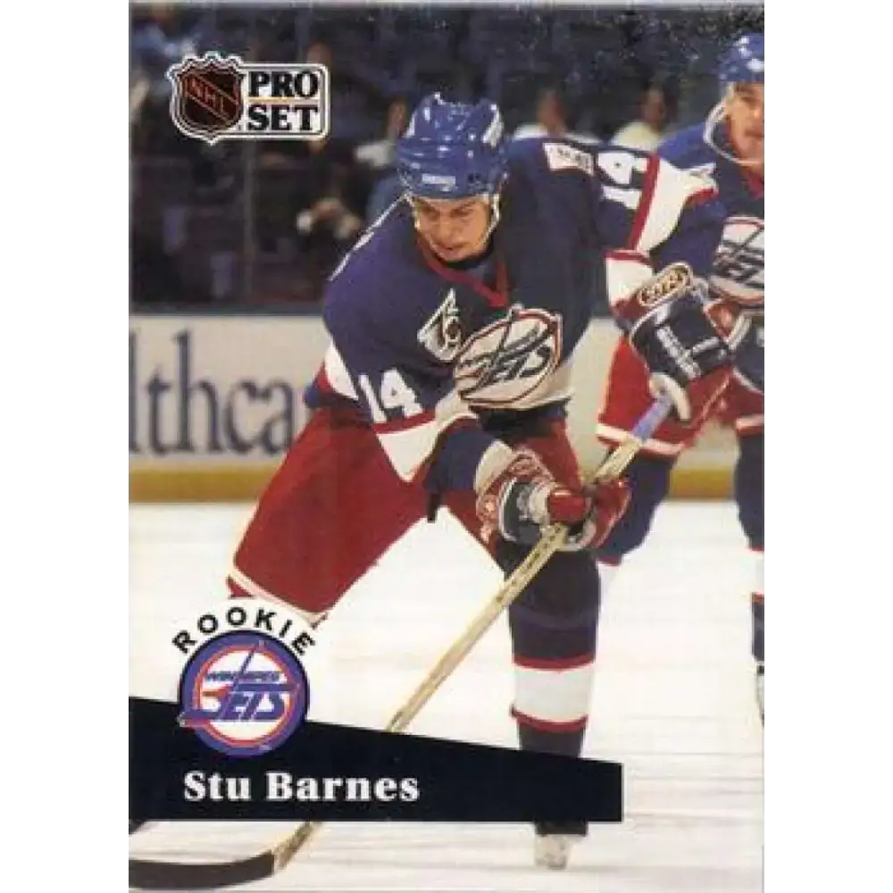 1991-92 Pro Set #566 Stu Barnes NM-MT Winnipeg Jets Hockey Card - Hockey Card Single