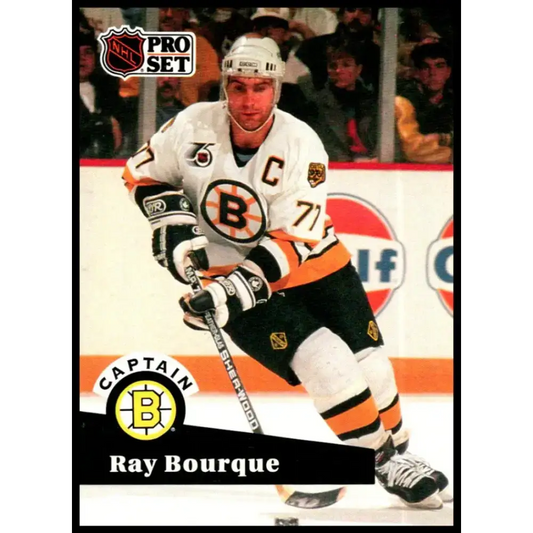 1991-92 Pro Set #567 Ray Bourque NM-MT Boston Bruins Hockey Card - Hockey Card Single