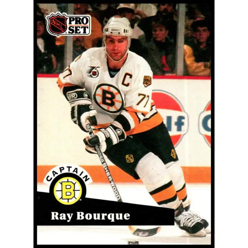 1991-92 Pro Set #567 Ray Bourque NM-MT Boston Bruins Hockey Card - Hockey Card Single