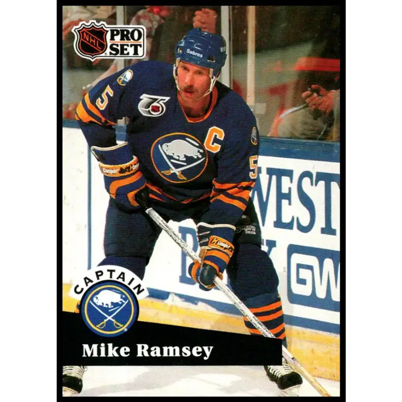 1991-92 Pro Set #568 Mike Ramsey NM-MT Buffalo Sabres Hockey Card - Hockey Card Single
