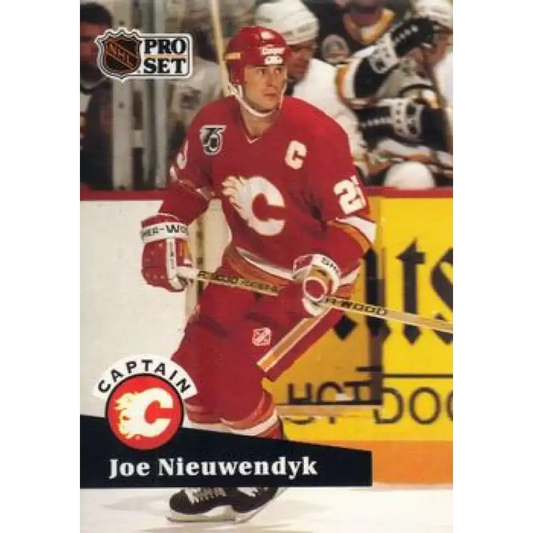 1991-92 Pro Set #569 Joe Nieuwendyk NM-MT Calgary Flames Hockey Card - Hockey Card Single