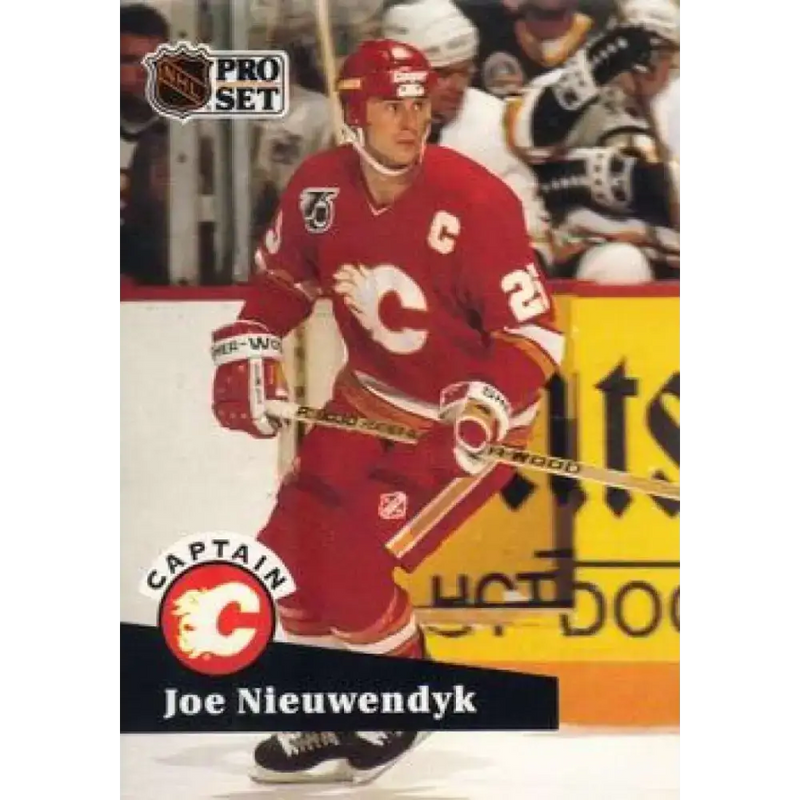 1991-92 Pro Set #569 Joe Nieuwendyk NM-MT Calgary Flames Hockey Card - Hockey Card Single