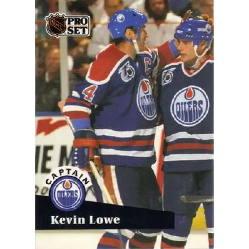 1991-92 Pro Set #572 Kevin Lowe NM-MT Edmonton Oilers Hockey Card - Hockey Card Single