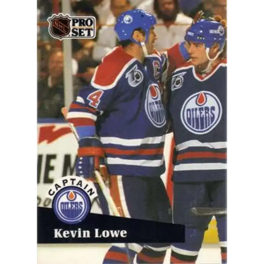 1991-92 Pro Set #572 Kevin Lowe NM-MT Edmonton Oilers Hockey Card - Hockey Card Single