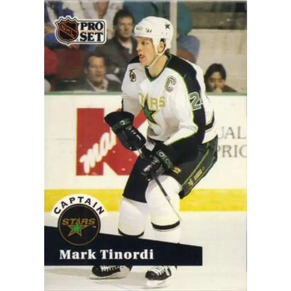 1991-92 Pro Set #575 Mark Tinordi NM-MT Minnesota North Stars Hockey Card - Hockey Card Single