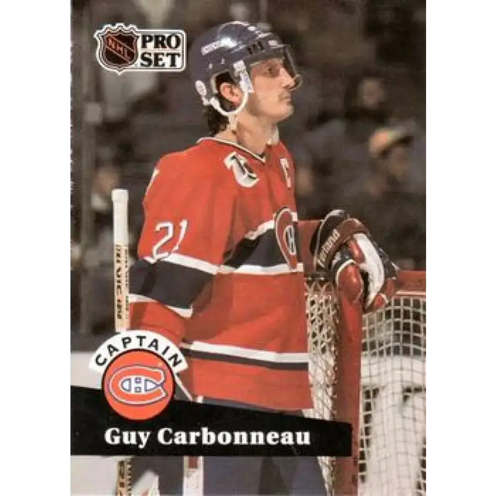 1991-92 Pro Set #576 Guy Carbonneau NM-MT Montreal Canadiens Hockey Card - Hockey Card Single