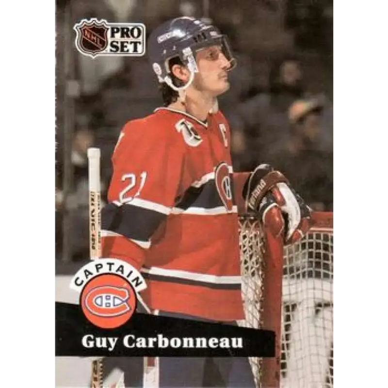 1991-92 Pro Set #576 Guy Carbonneau NM-MT Montreal Canadiens Hockey Card - Hockey Card Single