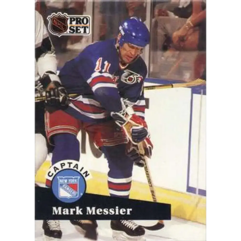 1991-92 Pro Set #579 Mark Messier NM-MT New York Rangers Hockey Card - Hockey Card Single