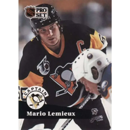 1991-92 Pro Set #581 Mario Lemieux NM-MT Pittsburgh Penguins Hockey Card - Hockey Card Single