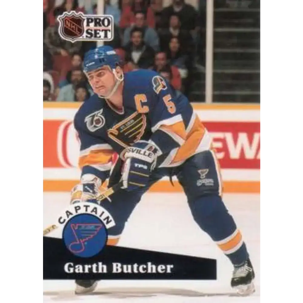 1991-92 Pro Set #583 Garth Butcher NM-MT St. Louis Blues Hockey Card - Hockey Card Single