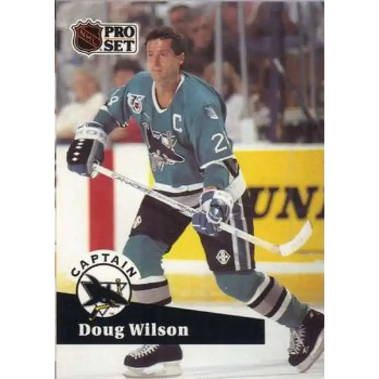 1991-92 Pro Set #584 Doug Wilson NM-MT San Jose Sharks Hockey Card - Hockey Card Single