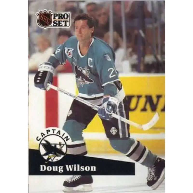 1991-92 Pro Set #584 Doug Wilson NM-MT San Jose Sharks Hockey Card - Hockey Card Single