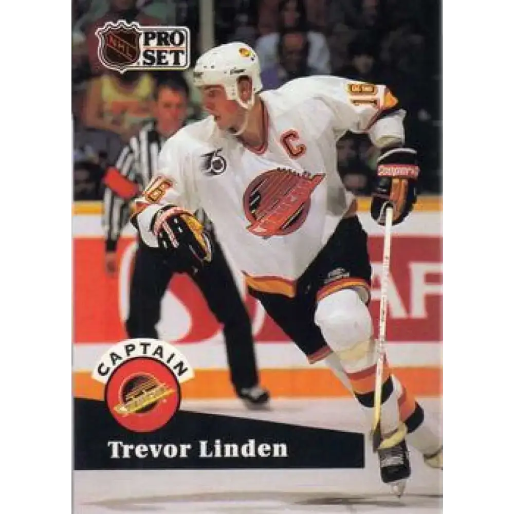 1991-92 Pro Set #586 Trevor Linden NM-MT Vancouver Canucks Hockey Card - Hockey Card Single