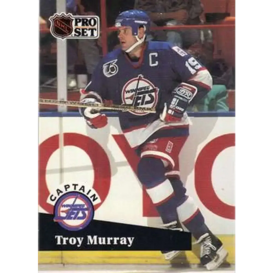 1991-92 Pro Set #588 Troy Murray NM-MT Winnipeg Jets Hockey Card - Hockey Card Single