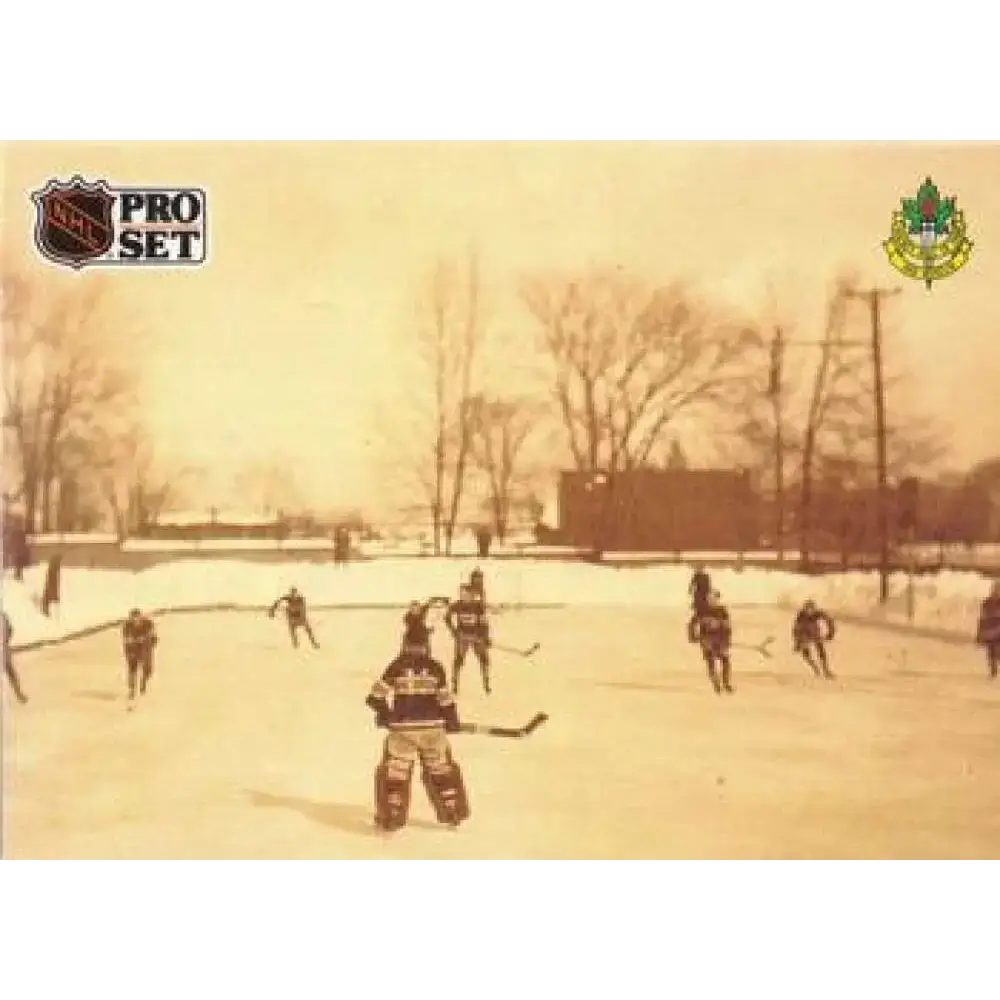 1991-92 Pro Set #589 Practicing Outdoors NM-MT Hockey Card - Hockey Card Single