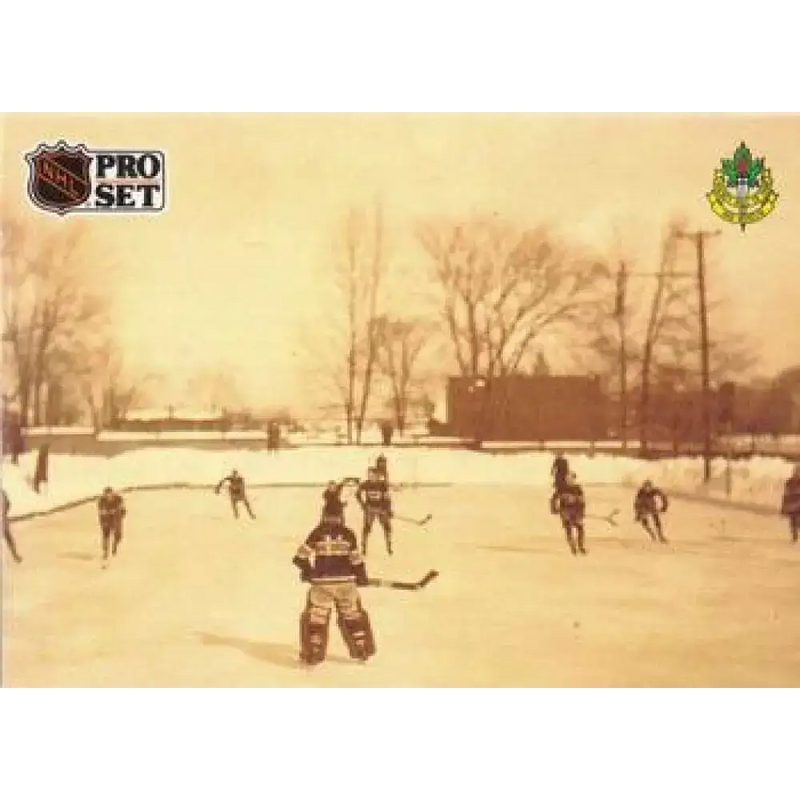 1991-92 Pro Set #589 Practicing Outdoors NM-MT Hockey Card - Hockey Card Single
