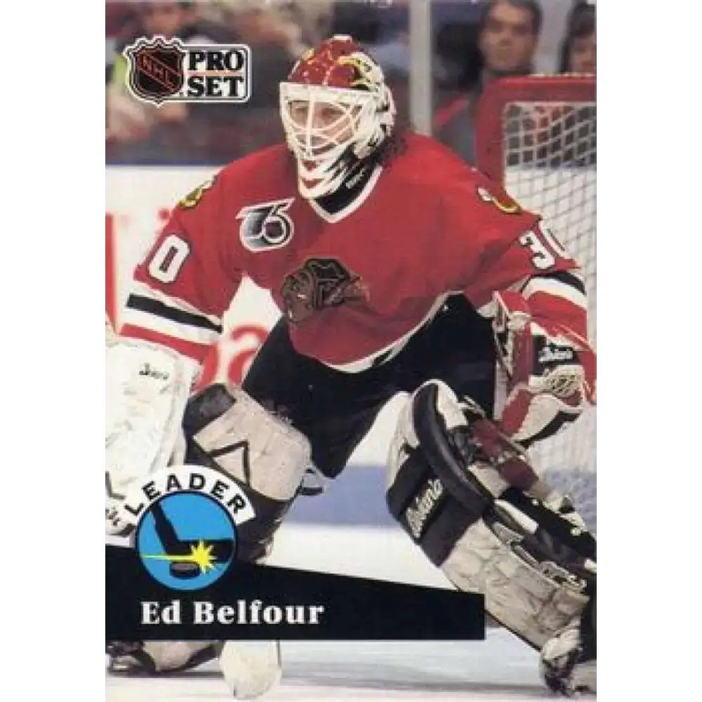 1991-92 Pro Set #600 Ed Belfour LL NM-MT Chicago Blackhawks Hockey Card - Hockey Card Single
