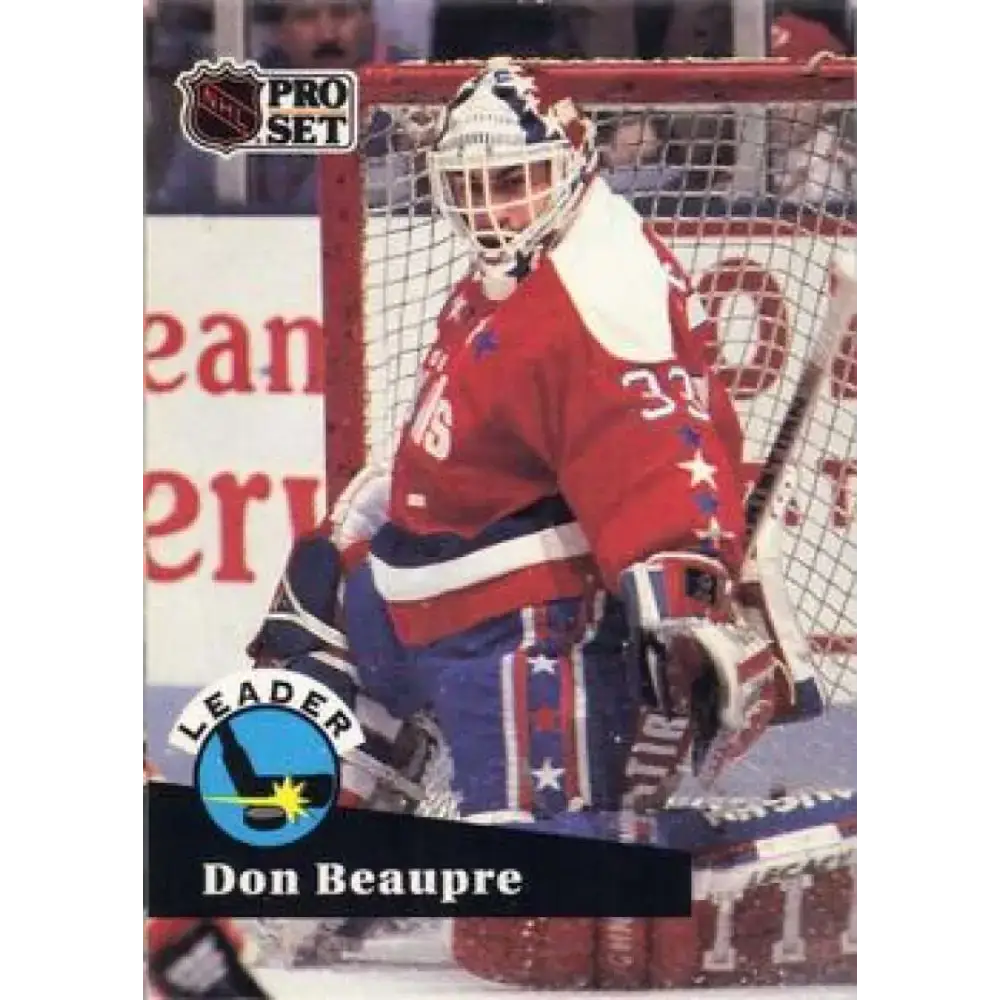 1991-92 Pro Set #601 Don Beaupre LL NM-MT Washington Capitals Hockey Card - Hockey Card Single