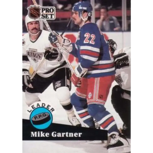 1991-92 Pro Set #604 Mike Gartner LL NM-MT New York Rangers Hockey Card - Hockey Card Single