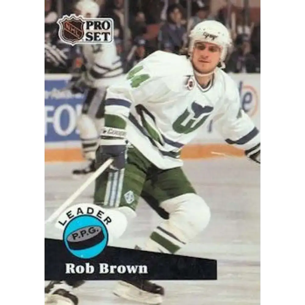 1991-92 Pro Set #606 Rob Brown LL NM-MT Hartford Whalers Hockey Card - Hockey Card Single