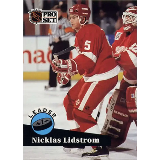 1991-92 Pro Set #610 Nicklas Lidstrom LL NM-MT Detroit Red Wings Hockey Card - Hockey Card Single