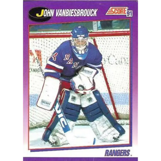 1991-92 Score American #10 John Vanbiesbrouck NM-MT New York Rangers Hockey Card