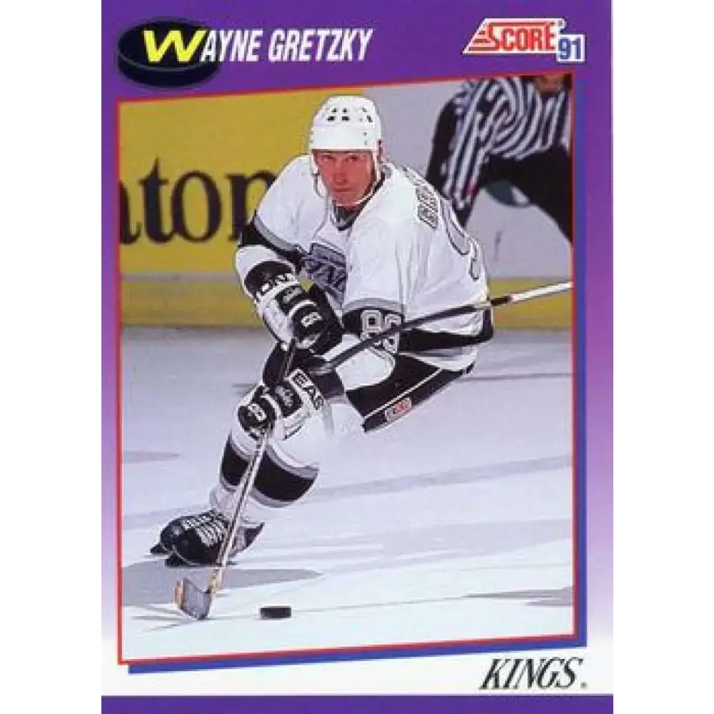1991-92 Score American #100 Wayne Gretzky NM-MT Los Angeles Kings Hockey Card - Hockey Card Single